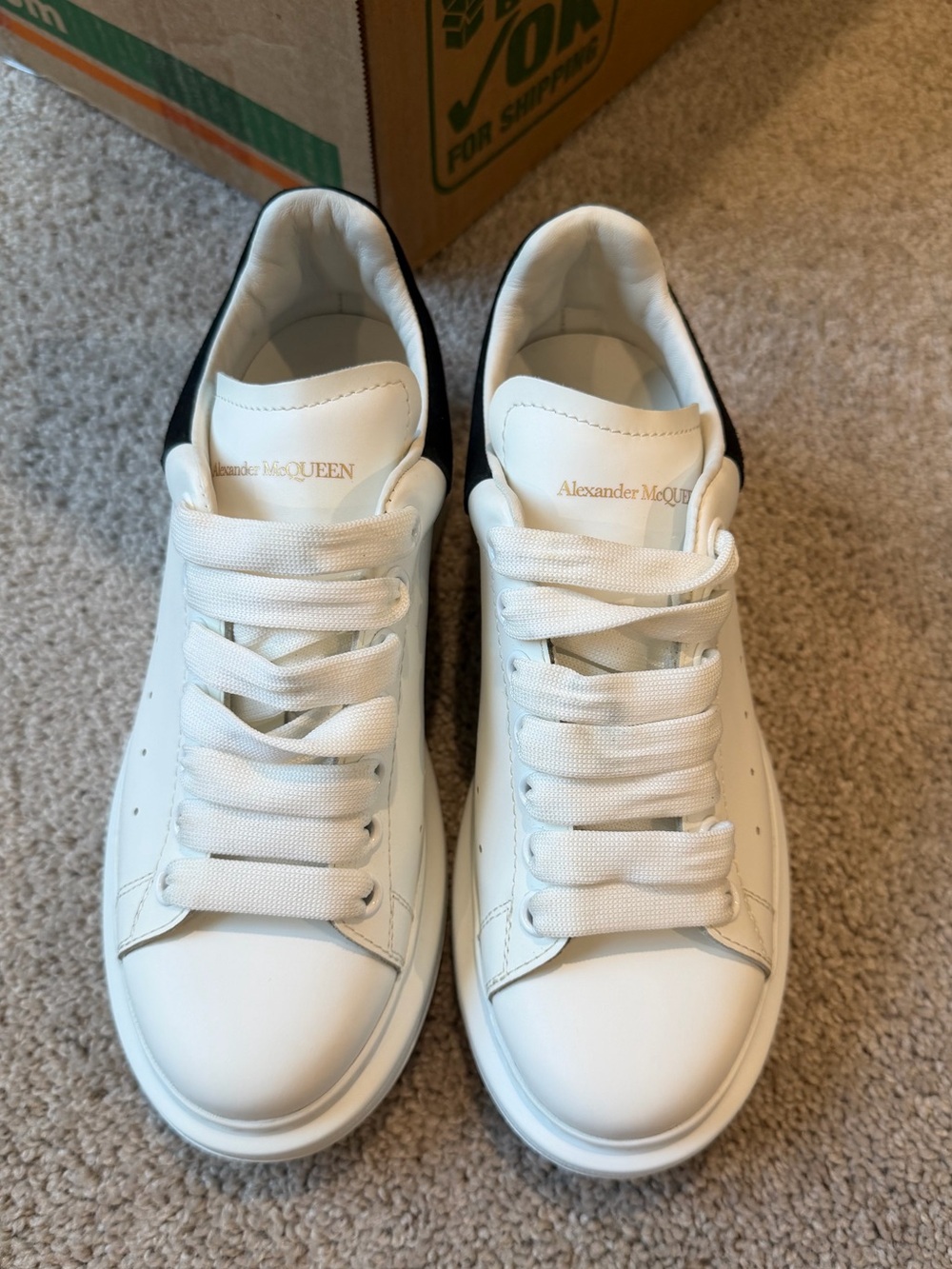 Alexander McQueen Oversized Leather Sneakers